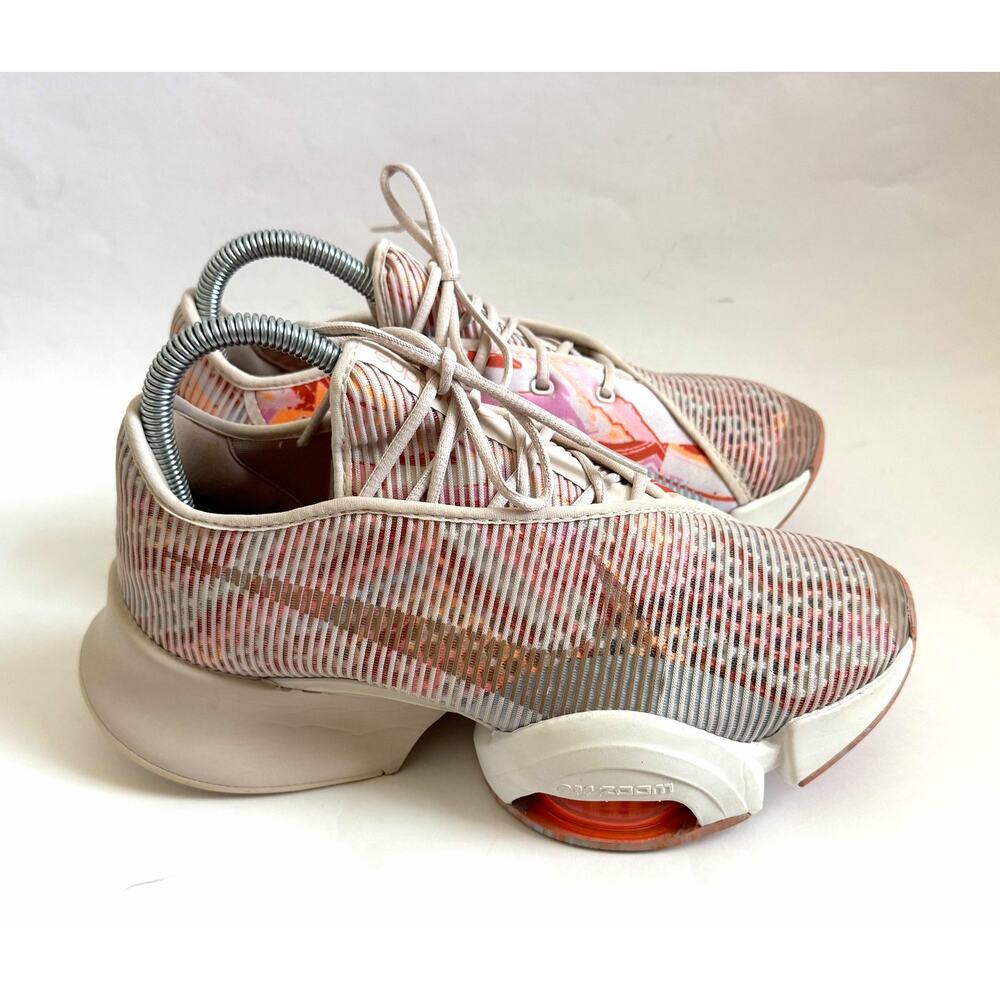 Nike Superrep Trainer Zoom Air Sneakers Pink Orange Size 7.5 - Picture 3 of 10